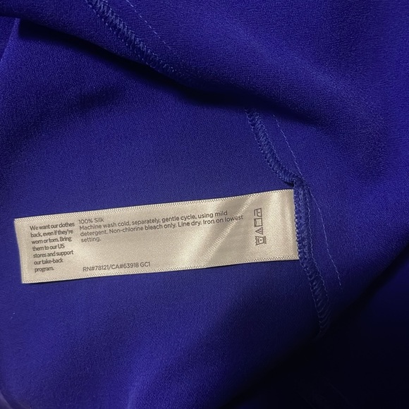 Eileen fisher Silk Georgette Crepe Scoop Neck Dress - Picture 7 of 7